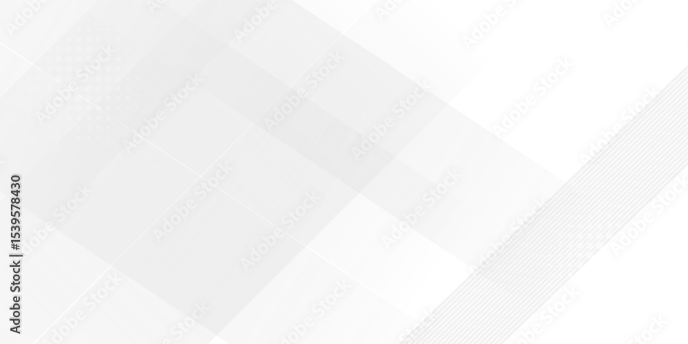 Poster abstract white and grey gradient color with modern geometric background for graphic design element. 