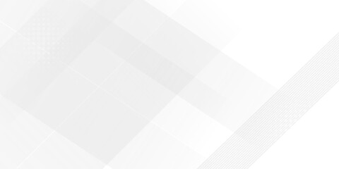 Abstract white and grey gradient color with modern geometric background for graphic design element. vector