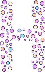 Funky Pastel Dotted Alphabet Letter