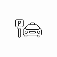 car parking sign icon sign vector