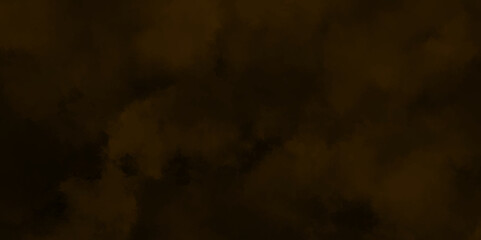 Eerie black background with billowing brown smoke on black background. old style dark brown grunge texture, brush painted . Old and grainy orange paper texture, vector,	