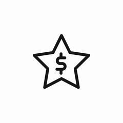star dollar sign icon sign vector