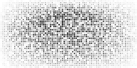 Halftone twisted grunge pattern design. vector illustration