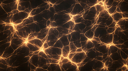 Abstract glowing network of lines creating dynamic energy pattern