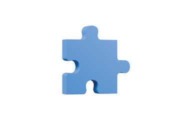 3d jigsaw puzzle pieces icon isolated on transparent white background. Concept of business problems, partnership, development, cooperation and teamwork. idea teamwork financial. 3d render illustration