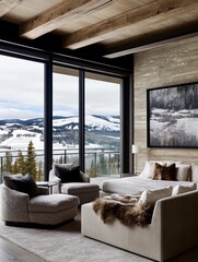 Mountain View Master Bedroom Luxurious Design & Breathtaking Scenery