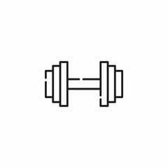 fitness dumbbell weight icon sign vector