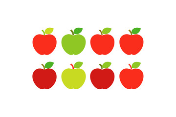 different-fruits-vector-icon set 
