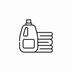 laundry detergent bottle icon sign vector