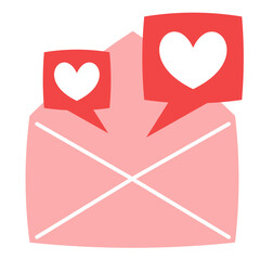 Valentine Envelope Illustration