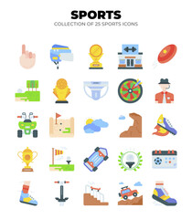 Collection of 25 Colorful Sport Icons