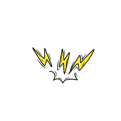 thunderbolt vector element