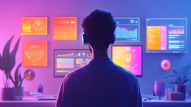 A scientist using an interactive AI assistant to document research findings