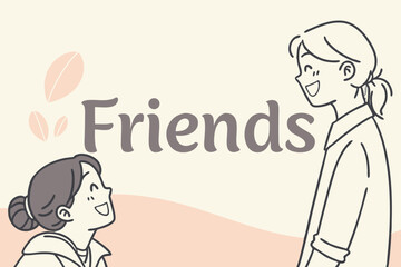 Minimalist sans serif typography design with soft transparency