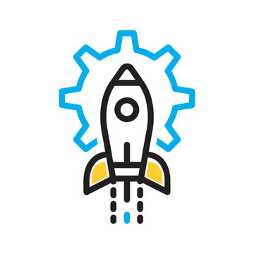 Vector multi color icon for Deployment