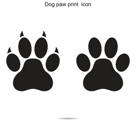 Dog paw print  icon