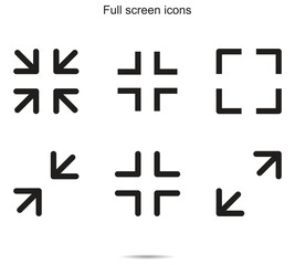 Full screen icons