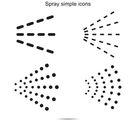Spray simple icons