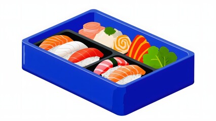 Sushi in Blue Box