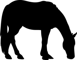 Fototapeta premium Handdrawn horse silhouette