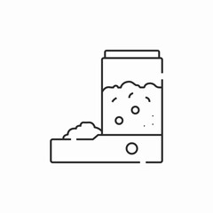 pet feeder icon sign vector