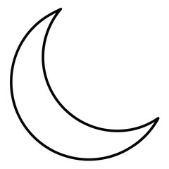 dark-mode-moon icon black vector illustration on transparent background