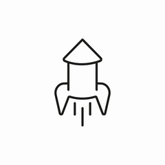 rocket launch  icon sign vector