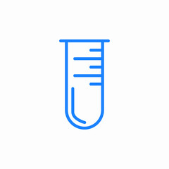 test tube icon sign vector