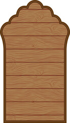 Arabic style wood frame