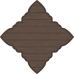 Arabic style wood frame