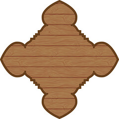 Arabic style wood frame