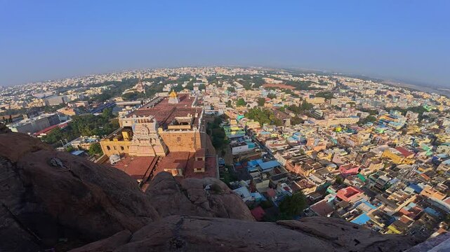 Ucchi Pillayar Temple is a 7th-century-CE Hindu temple, one dedicated to Lord Ganesha located a top of Rock Fort, Trichy or Tiruchirapalli, Tamil Nadu, India. this also called as Malaikottai in Tamil.