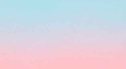 A gradient background transitioning from light blue at the top to soft pink at the bottom.