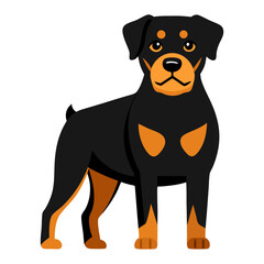 vector illustration of a dog
