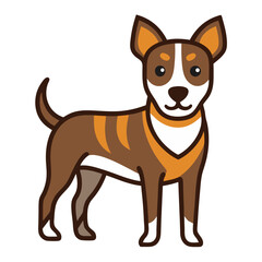 vector illustration of a dog