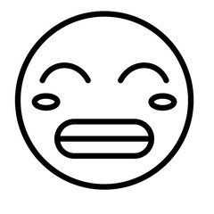Obraz premium Emoticon Outline