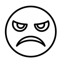 Obraz premium Emoticon Outline