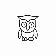 cute owl cartoon icon sign vector