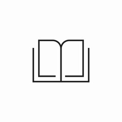 open book pages icon sign vector