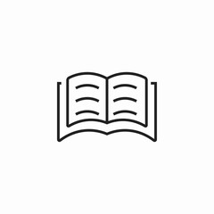 open book reading icon sign vector