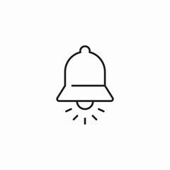 ringing notification bell icon sign vector