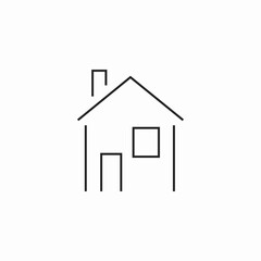 simple house home icon sign vector