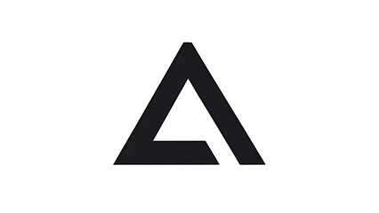 letter a triangle shape
