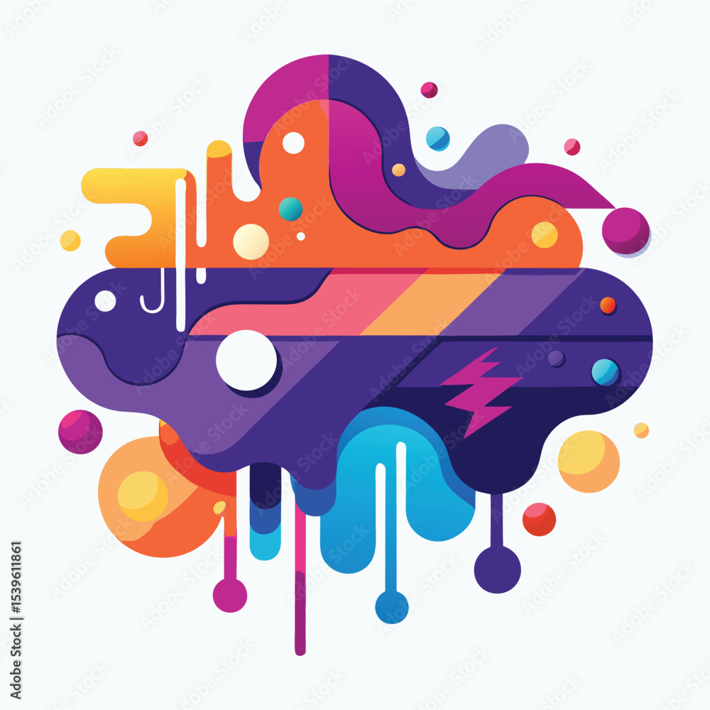 Poster Abstract vector banners. Geometric liquid forms. Vector set of abstract creative backgrounds in minimal trendy style with copy space for text 