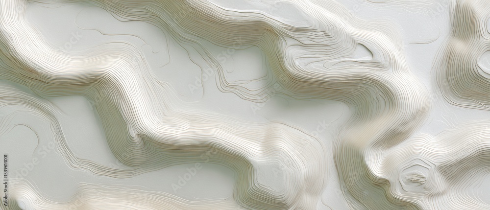 Poster Abstract Topographic Map with Clean Contour Lines and Geometric Flow for Modern Geographic Design and Spatial Planning in Tech and Business Innovation