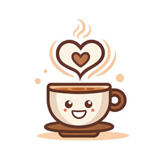 cup of coffee with heart