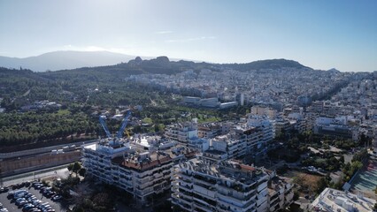 aerial view of the city