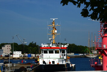 Modern Ship in Wilhelmshaven, Lower Saxony