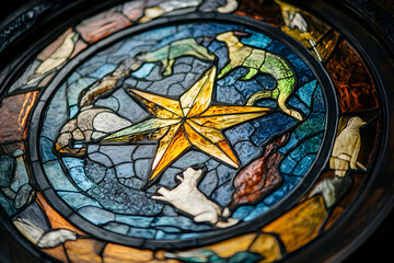 stained glass window