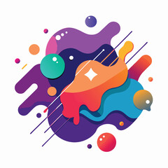 Abstract vector banners. Geometric liquid forms. Vector set of abstract creative backgrounds in minimal trendy style with copy space for text 